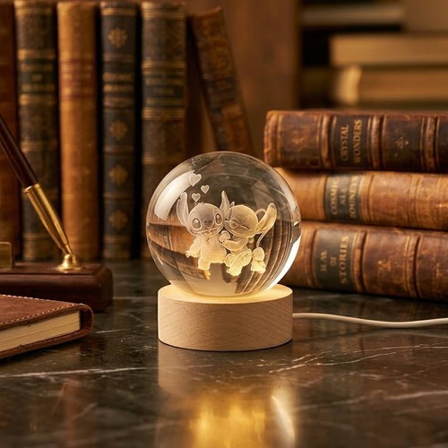 Stitch and angel sfera - 3d,