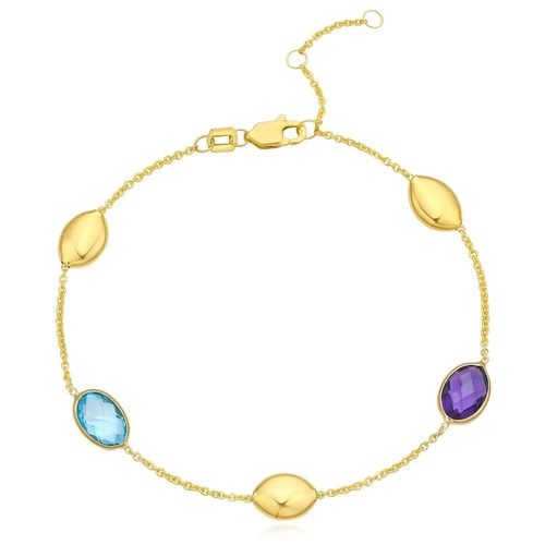 Bracciale con perline oro - con,