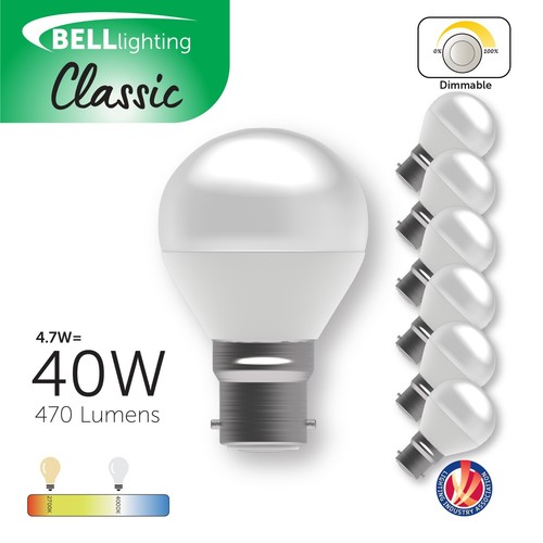 Bell b22 lampadine - b22, sfera